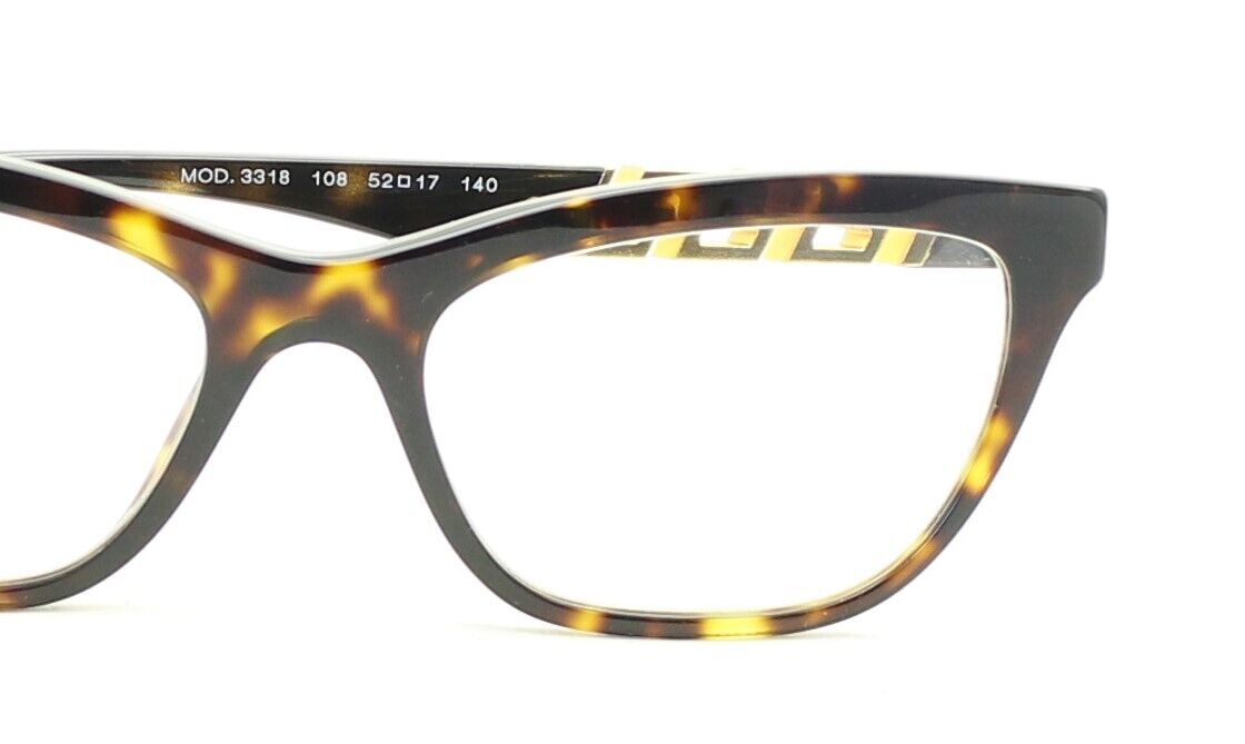 VERSACE 3318 108 52mm Eyewear FRAMES Glasses RX Optical Eyeglasses New - Italy