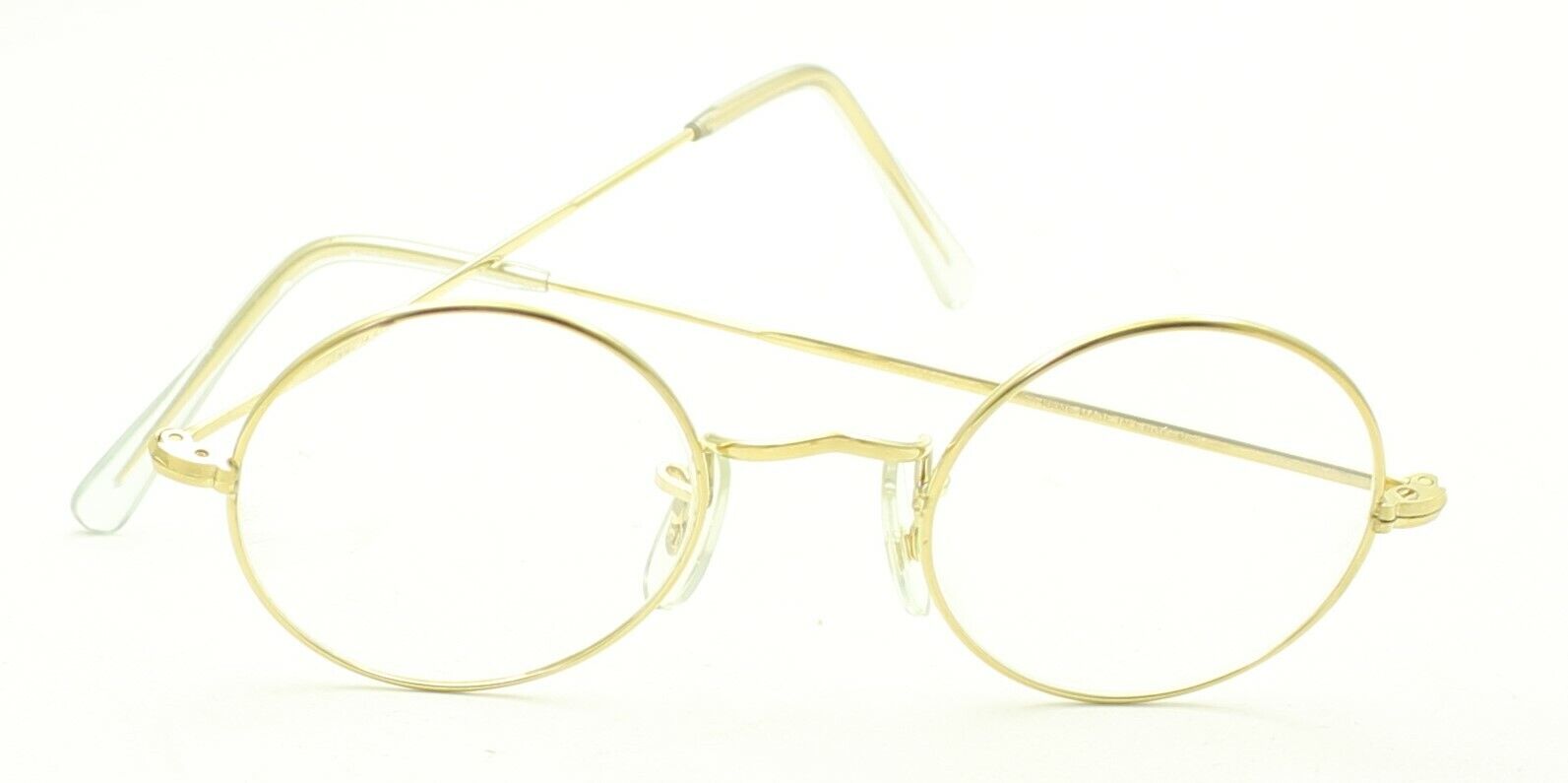 ALGHA (SAVILE ROW) 14KT RG Gold 40x20mm Eyewear FRAMES RX Optical Eyeglasses NOS