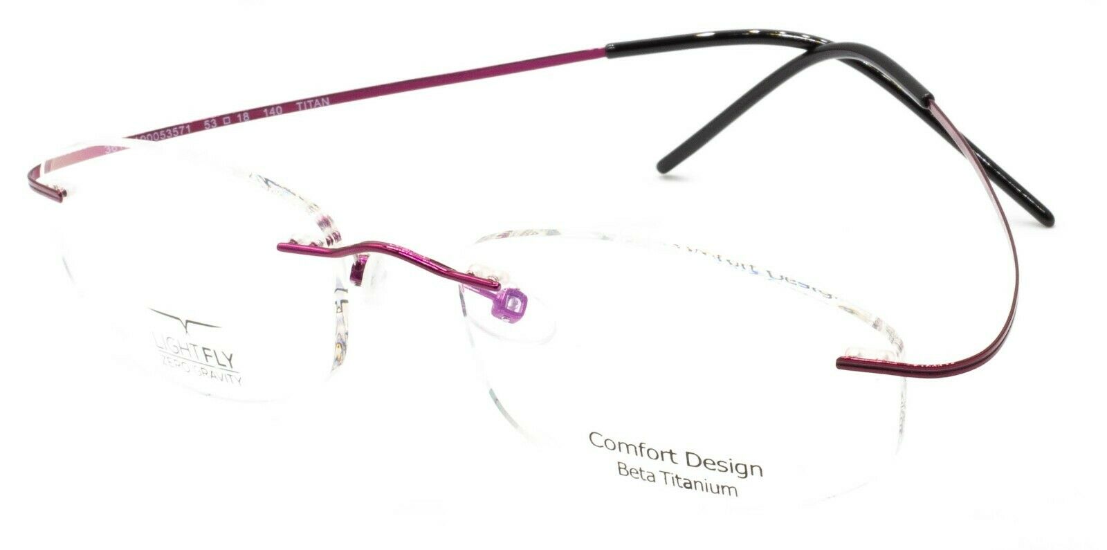 LIGHTFLY ZERO GRAVITY Titan L1E1FT C1 53mm Frames Glasses RX Optical Eyewear New