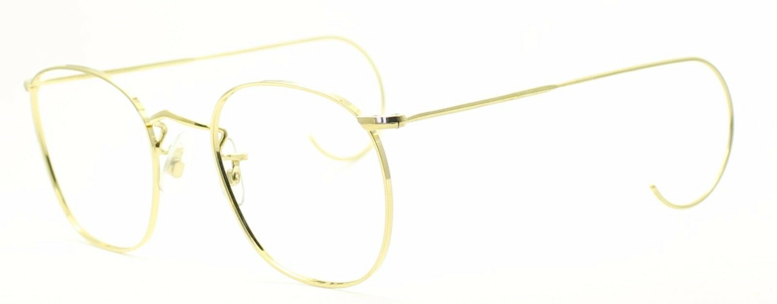 SAVILE ROW ENGLAND Gold 49x20x105mm PANTO Quadra RX Optical Eyeglasses Frames