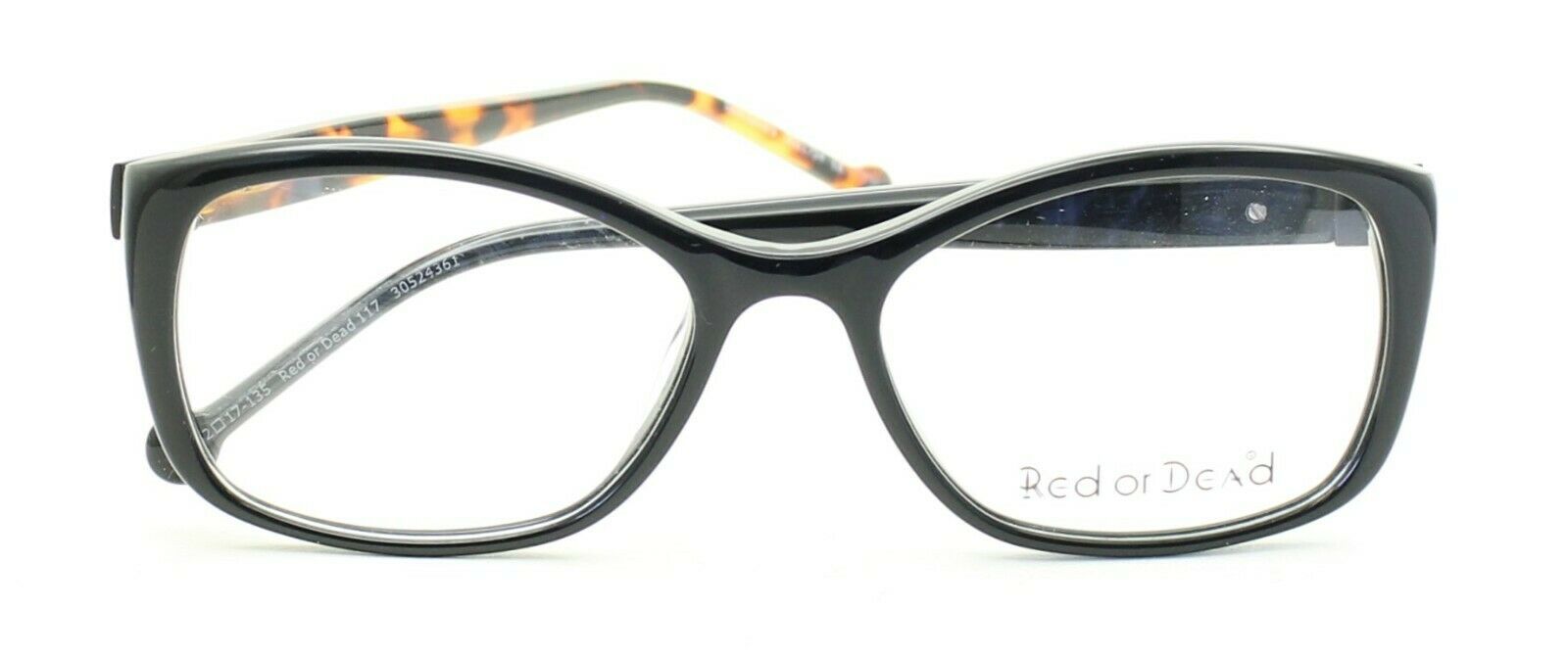 Red or Dead 117 30524361 52mm FRAMES Glasses RX Optical Eyewear Eyeglasses - New