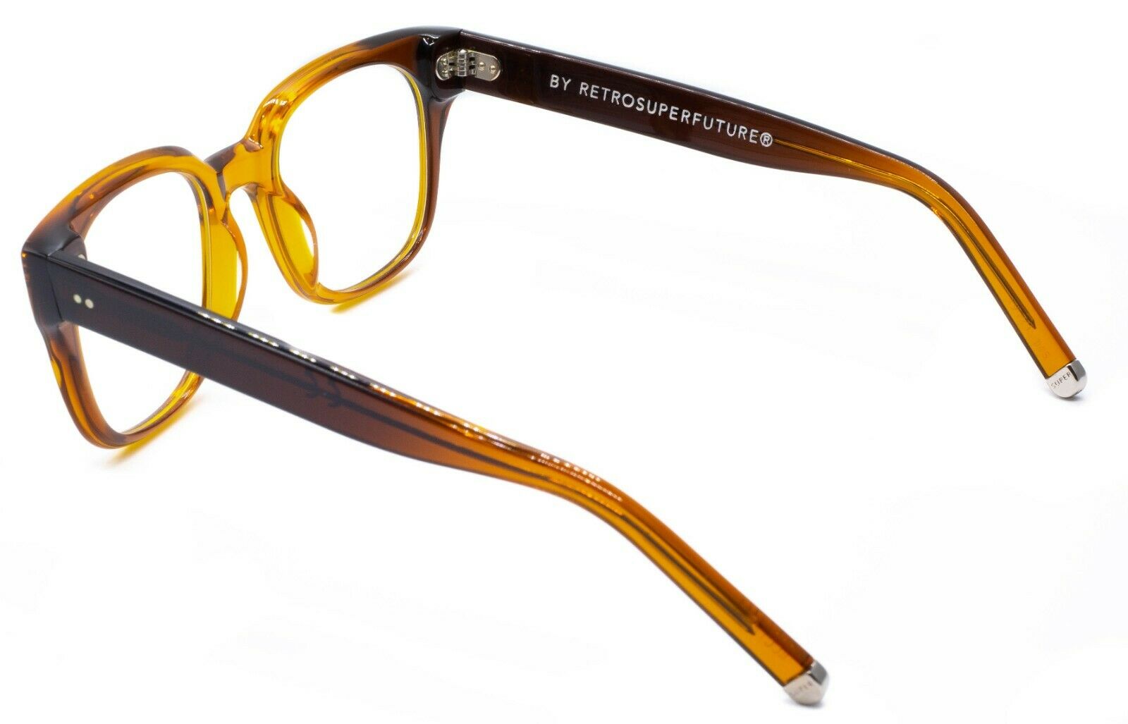 RETROSUPERFUTURE 4CC/R Numero 8 1/2 FW17 Dark Amber 49mm RX Optical Eyeglasses