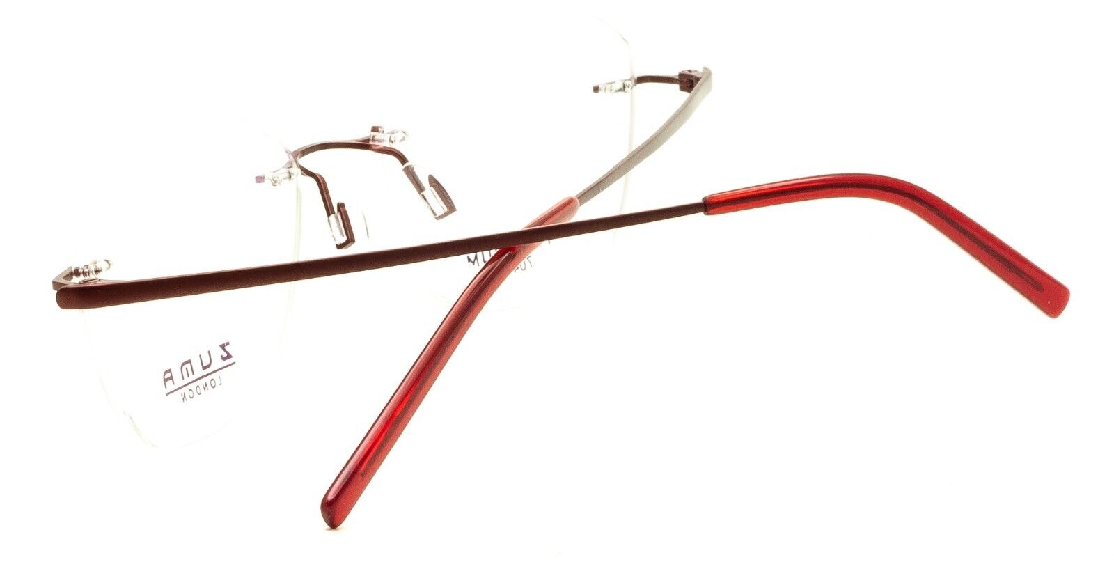 ZUMA LONDON 704 TJ Red 53mm Titanium Eyewear FRAMES RX Optical Eyeglasses New