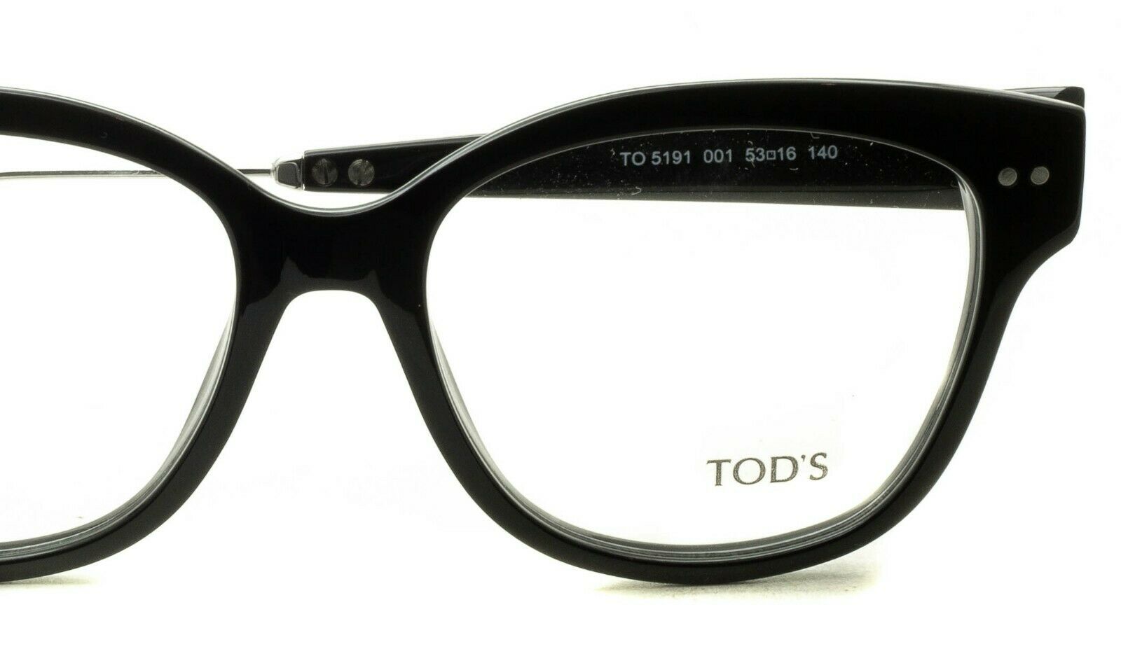 TOD'S TO 5191 001 53mm Eyewear FRAMES Glasses RX Optical Eyeglasses New - Italy