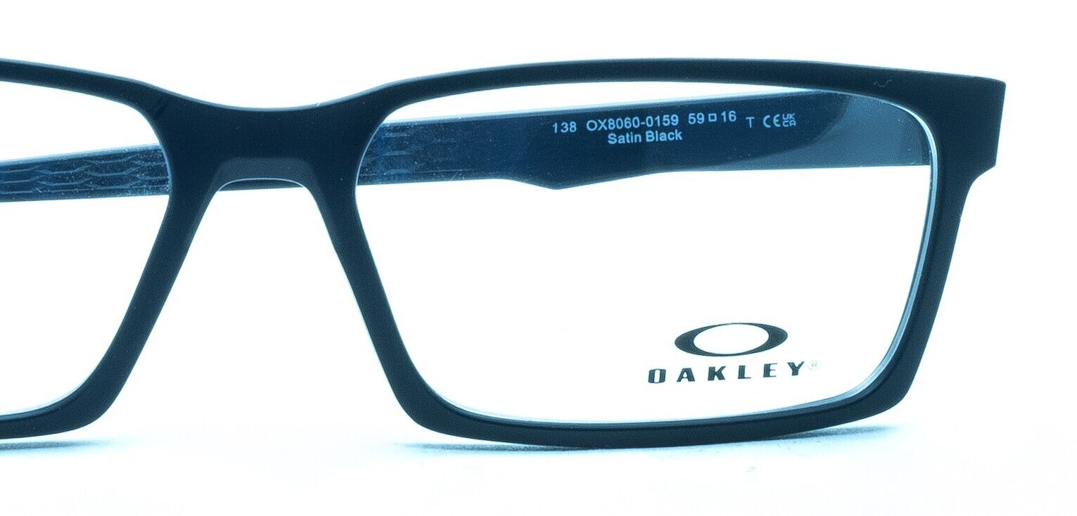 OAKLEY OVERHEAD OX8060-0159 Satin Black 59mm Eyewear RX Optical Glasses - New