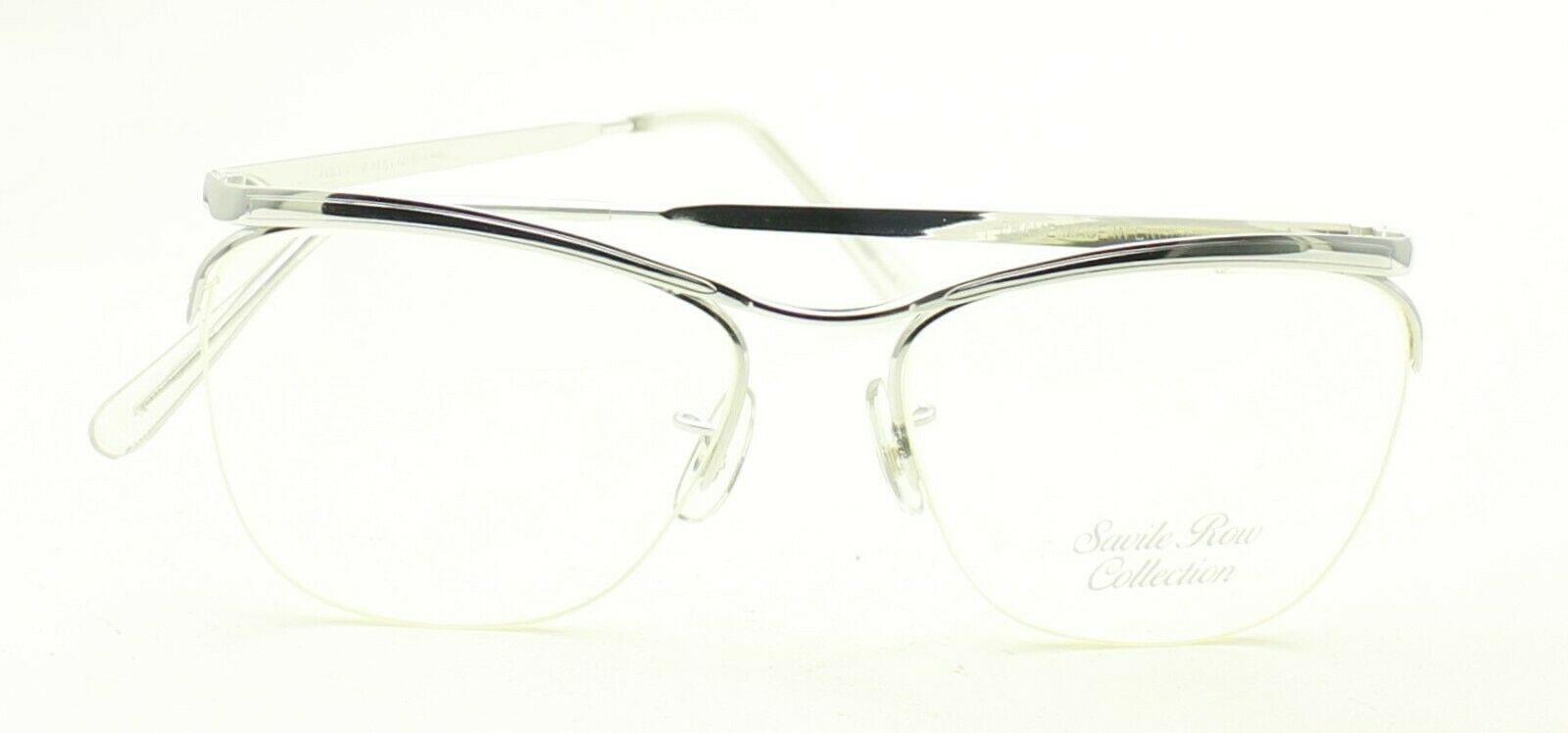 ALGHA (SAVILE ROW) Dominor Supra Rhodium 52x20mm FRAMES RX Optical Glasses - NOS