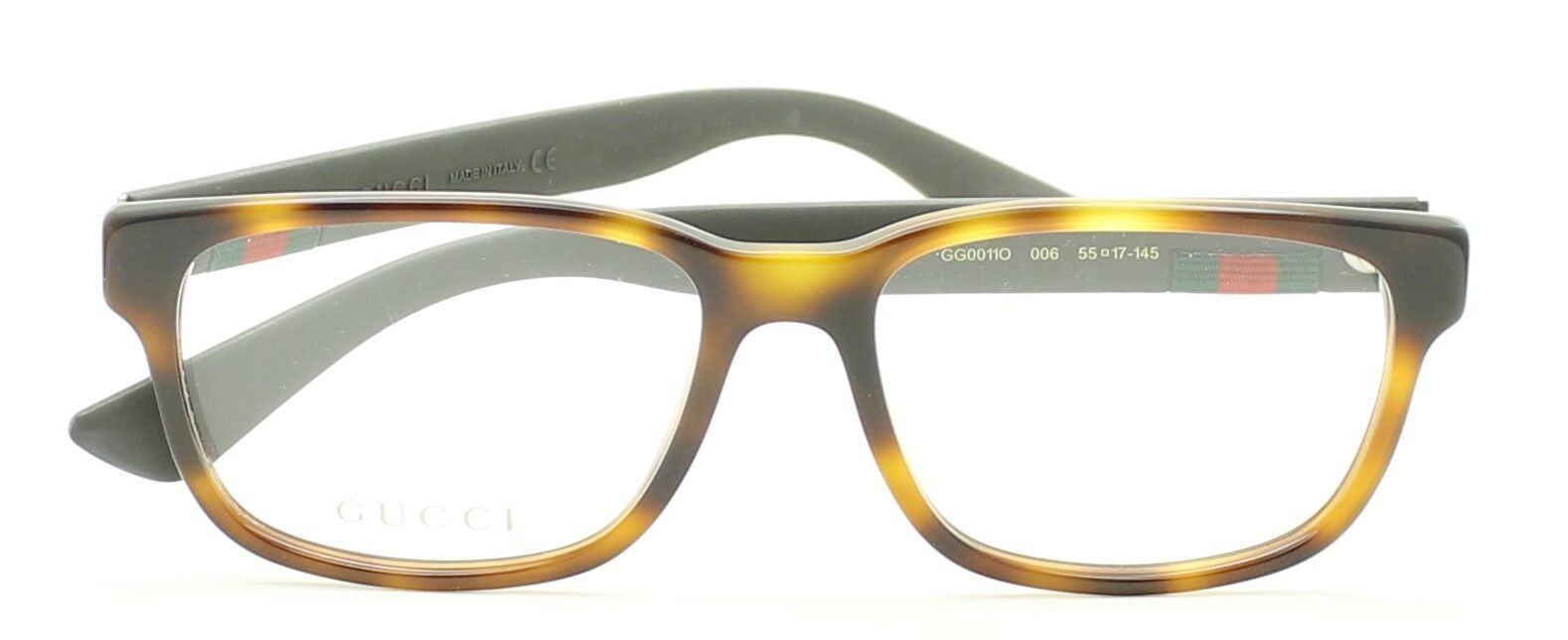 GUCCI GG 0011O 006 55mm Eyewear FRAMES Glasses RX Optical Eyeglasses New - Italy