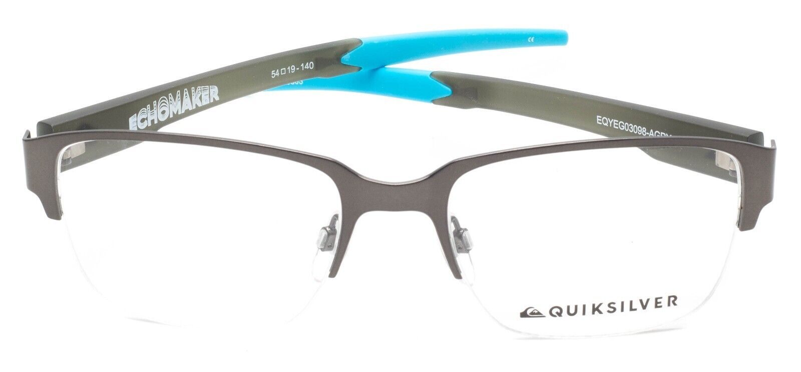 QUIKSILVER ECHOMAKER EQYEG03098-AGRY 54mm RX Optical Glasses Eyewear Eyeglasses