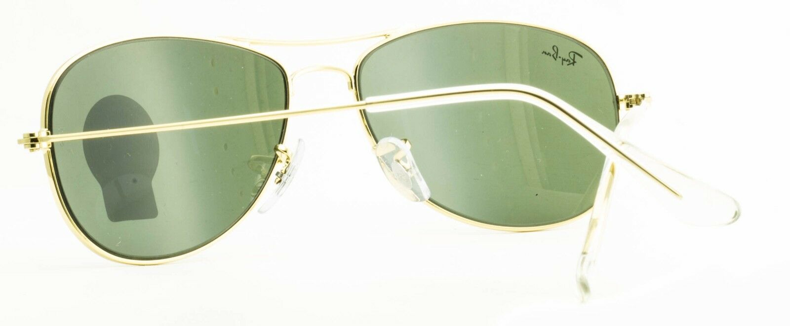 RAY BAN RB 3362 COCKPIT 001 3N Aviator Large Metal Sunglasses Shades New - Italy