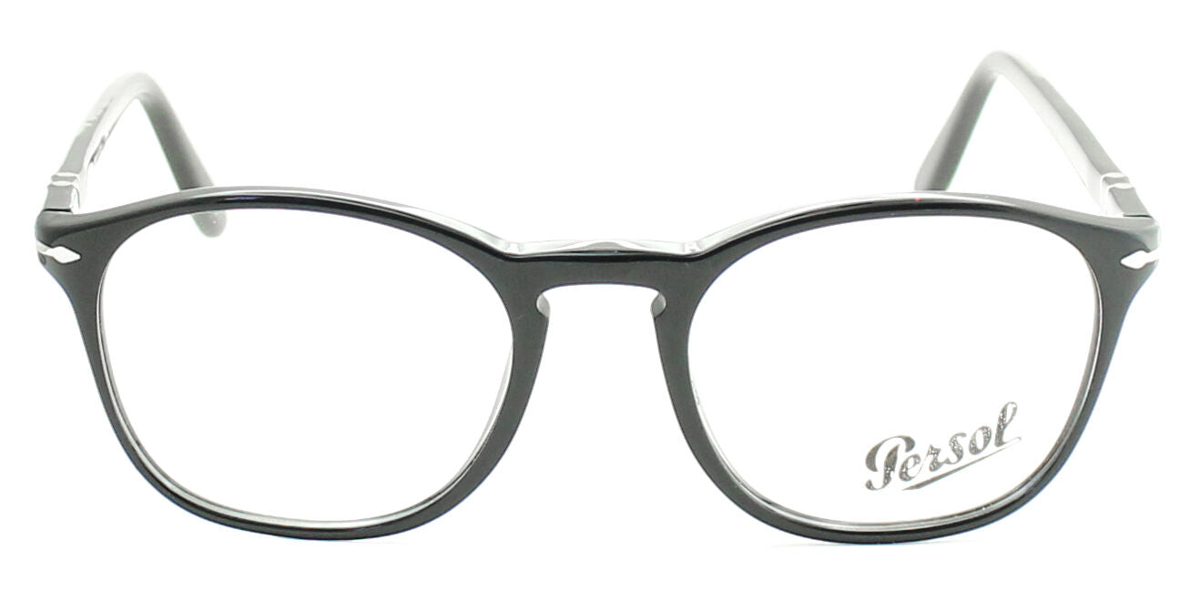 PERSOL 3007-V 95 50mm Black Eyewear FRAMES Glasses RX Optical Eyeglasses - Italy