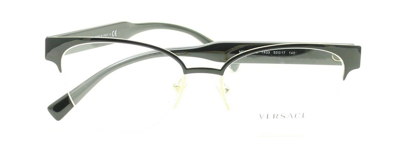 VERSACE MOD 1265 1433 53mm Eyewear FRAMES RX Optical Eyeglasses New - Italy