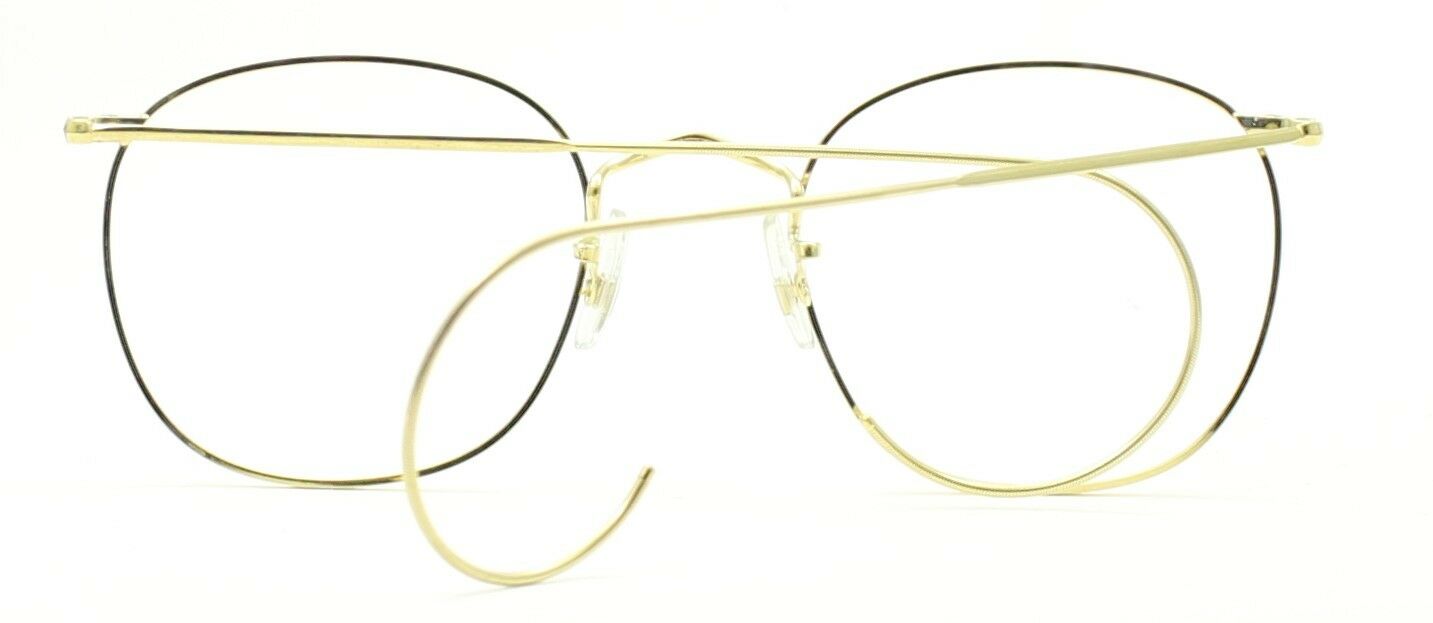 SAVILE ROW ENGLAND Gold 49x20x105mm PANTO Quadra RX Optical Eyeglasses Frames