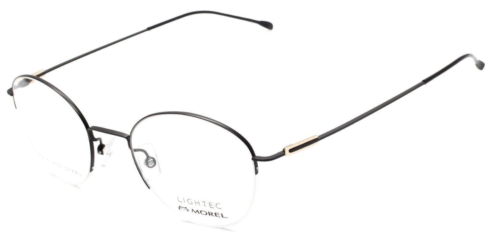 thumbnail image 2 of Lightec By Morel 7039L Stainless Steel & Acetate Eyeglasses - Sleek Purple Frame For Women 2 of 3