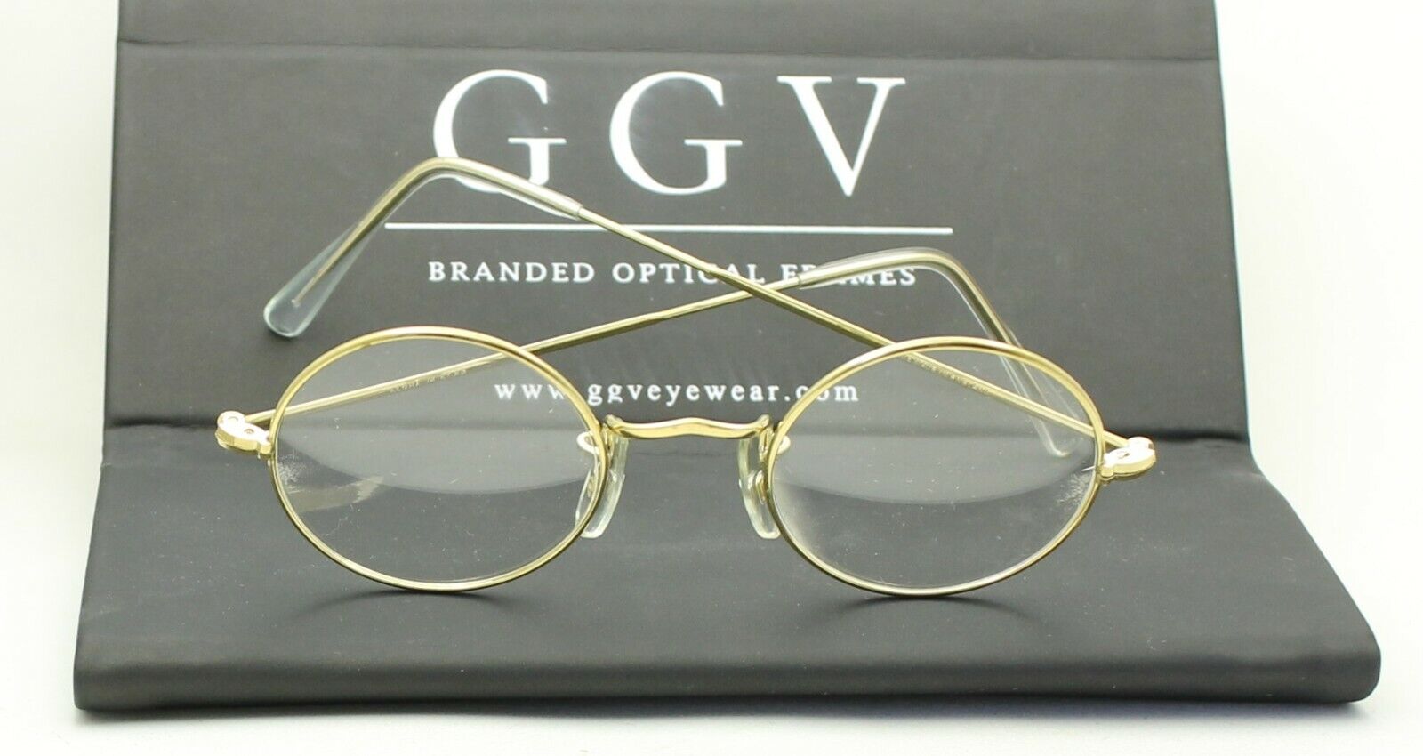 ALGHA (SAVILE ROW) 14KT RG Gold 40x20mm Eyewear FRAMES RX Optical Eyeglasses NOS