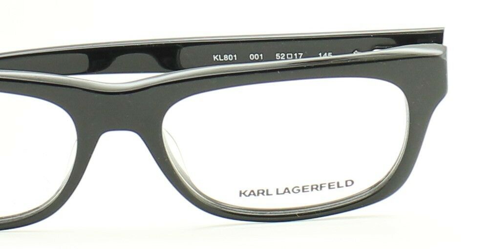 KARL LAGERFELD KL801 001 Black Eyewear FRAMES NEW RX Optical Eyeglasses -TRUSTED