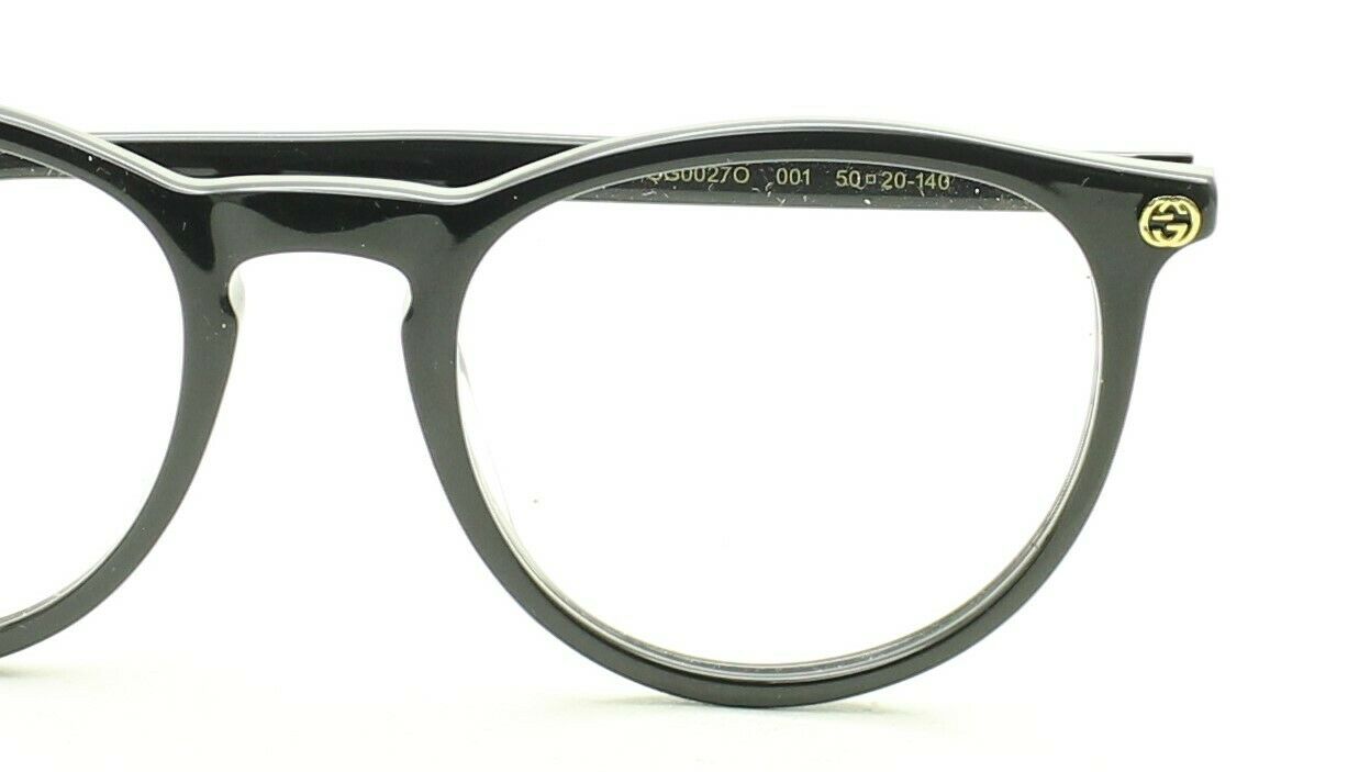 GUCCI GG 0027O 001 50mm Eyewear FRAMES Glasses RX Optical Eyeglasses New - Italy