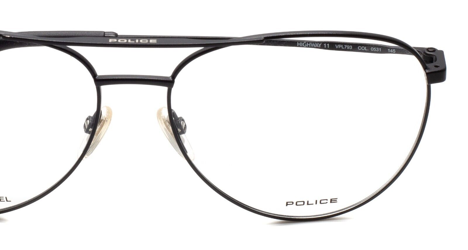 POLICE VPL793 COL. 0531 HIGHWAY 11 57mm Eyewear FRAMES RX Optical Eyeglasses New