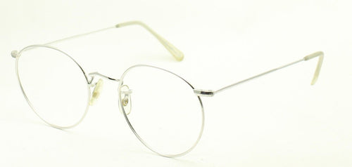 SAVILE ROW ENGLAND 14KT GF Rhodium Beaufort Panto 49x20mm RX Optical Glasses New