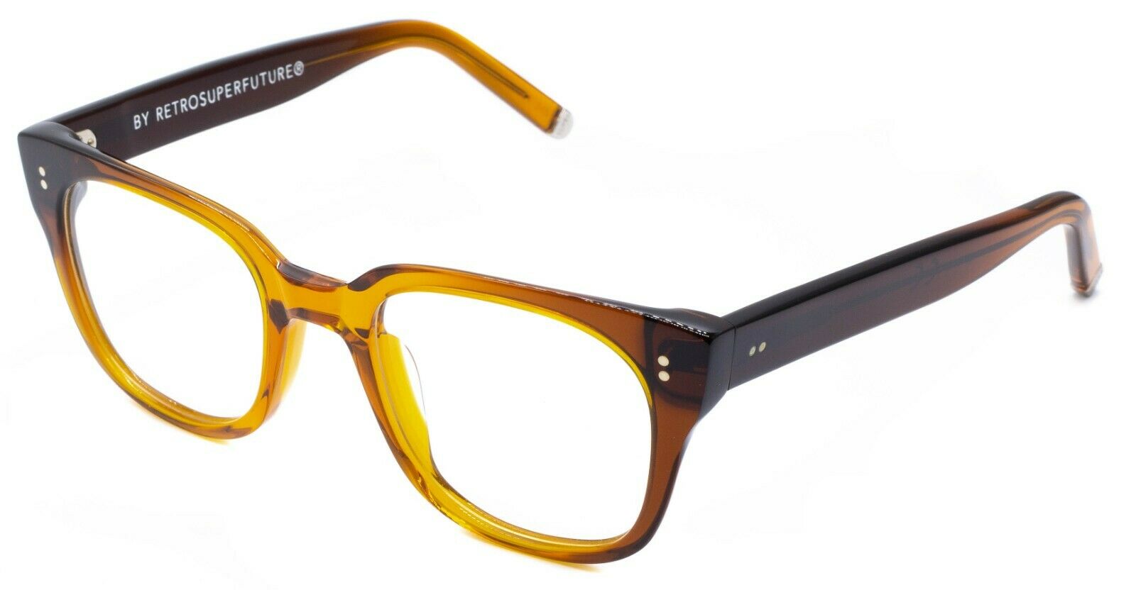 RETROSUPERFUTURE 4CC/R Numero 8 1/2 FW17 Dark Amber 49mm RX Optical Eyeglasses