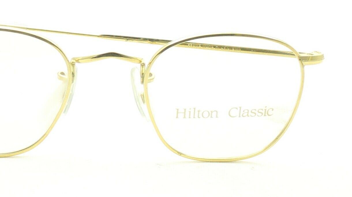 Hilton Classic 3 (SAVILE ROW) Quadra Gold 1036 44x20mm FRAMES RX Optical - NOS