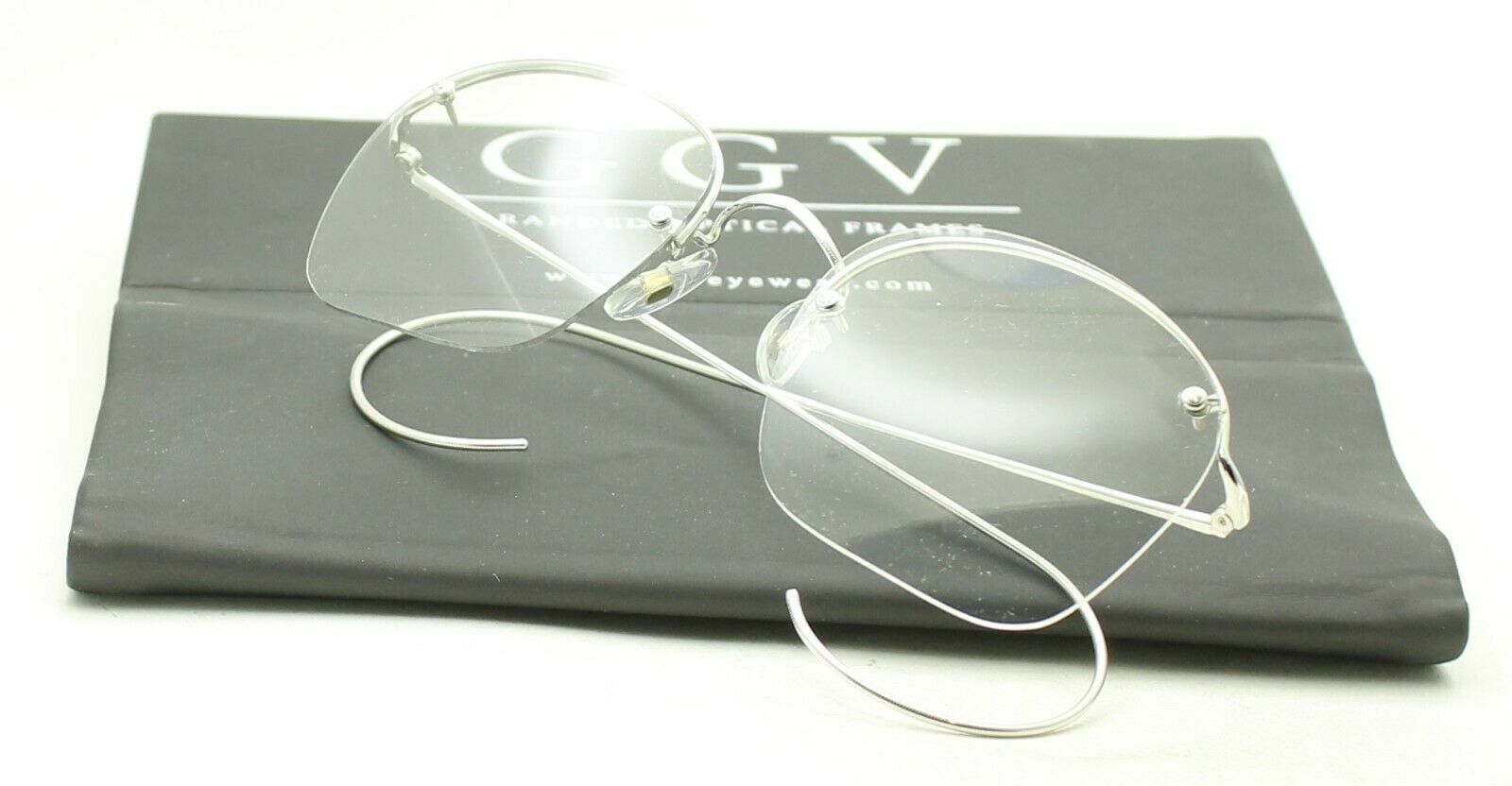 SAVILE ROW ENGLAND Rimway Rhodium 49x 20mm Eyewear FRAMES RX Optical Eyeglasses