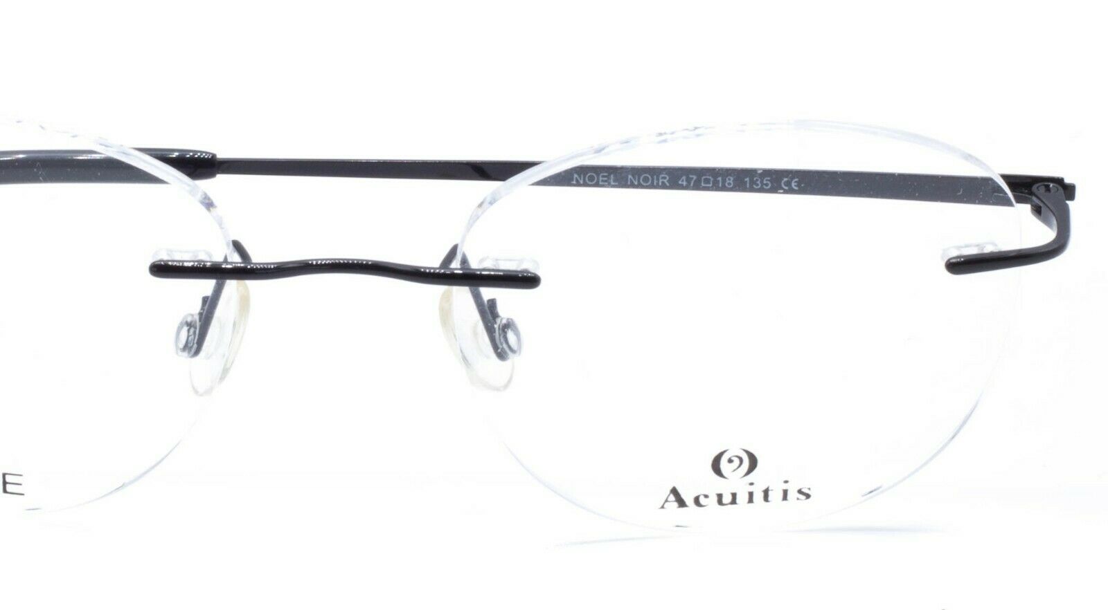 ACUITIS Titane NOEL NOIR 47mm Glasses RX Optical Eyeglasses Eyewear Frames - New