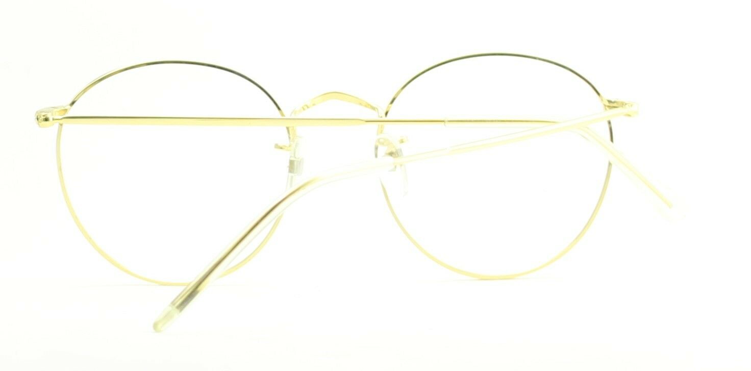 B.O.I.C. (SAVILE ROW) ENGLAND Gold 49x18mm PANTO Round RX Optical Eyeglasses NOS