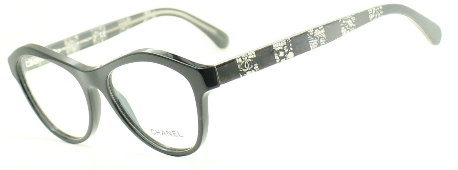 CHANEL Eyeglass Frames 1506-T c. 501 Women’s Men’s Glasses Black & Titanium  $599