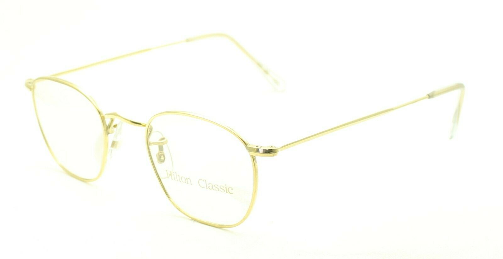 Hilton Classic 3 (SAVILE ROW) Quadra Gold 1036 44x20mm FRAMES RX Optical - NOS