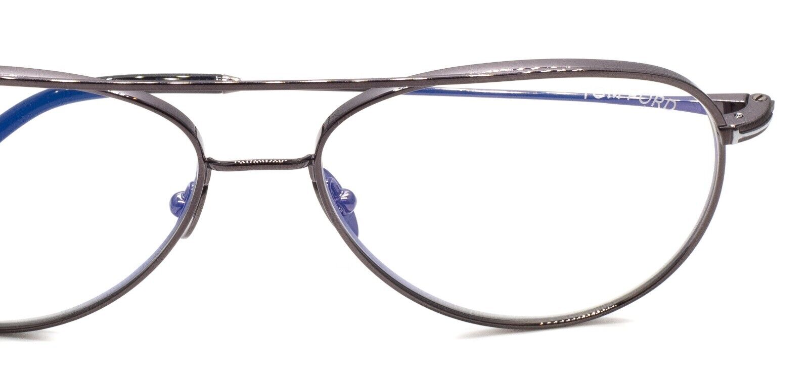 TOM FORD TF5693-B 008 57mm TITANIUM Blue Block Glasses Eyewear RX BNIB - Japan