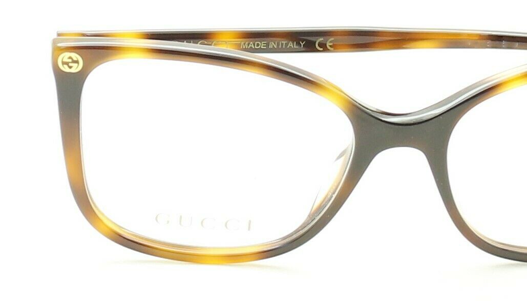 GUCCI GG 0026O 002 53mm Eyewear FRAMES Glasses RX Optical Eyeglasses New - Italy