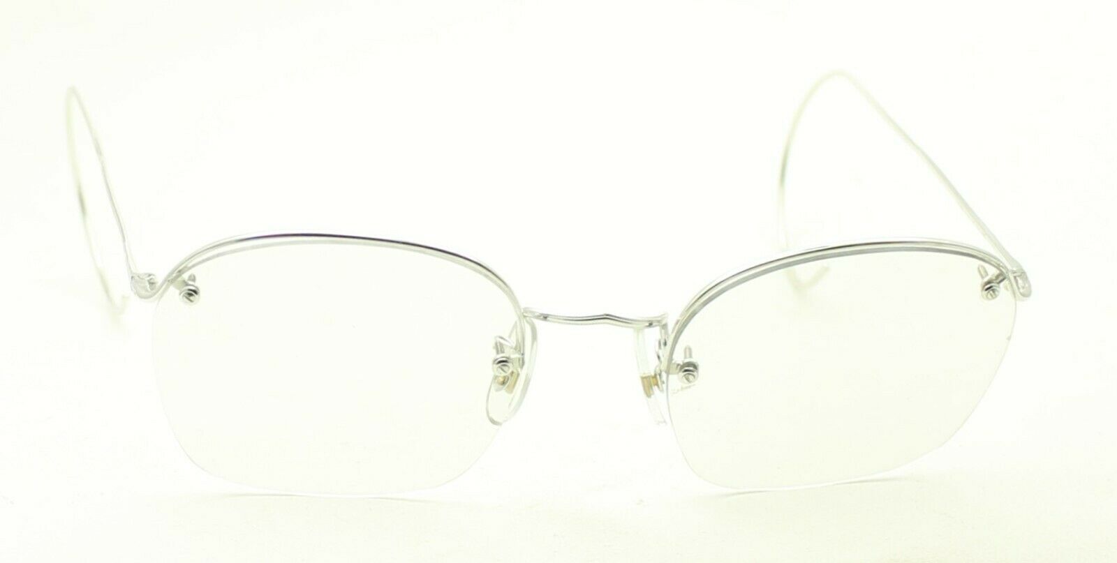 SAVILE ROW ENGLAND Rimway Rhodium 49x 20mm Eyewear FRAMES RX Optical Eyeglasses