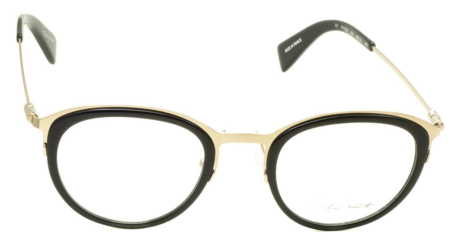 YOHJI YAMAMOTO YY1023 001 48mm Eyewear Glasses Frames RX Optical - New France