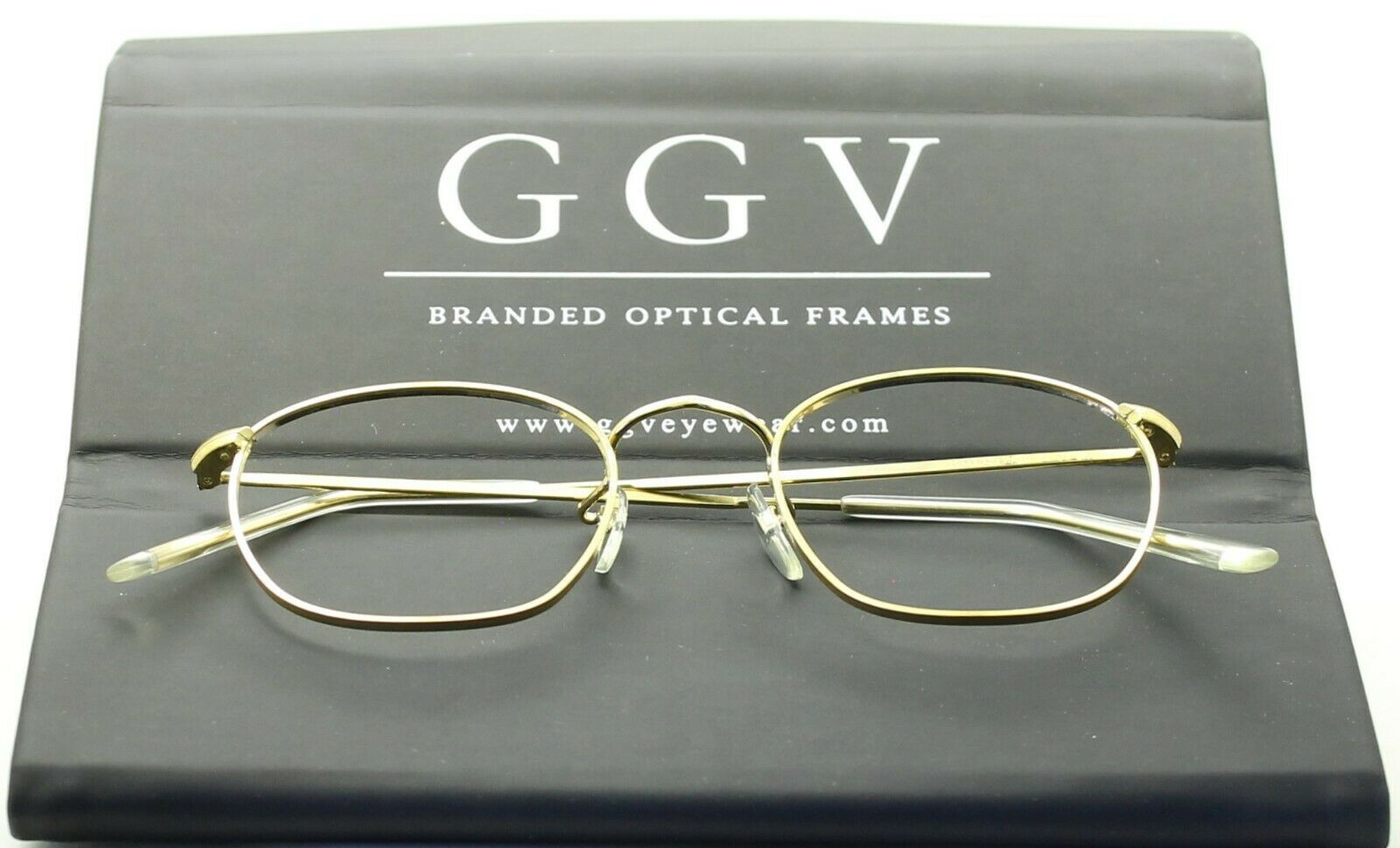 B.O.I.C. (SAVILE ROW) ENGLAND Fairway Gold 46x22mm PANTO Quadra RX Optical NOS