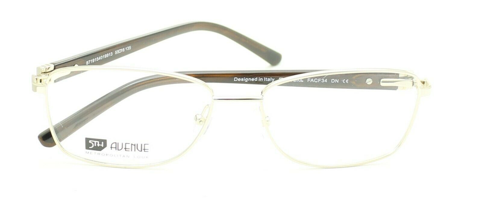 5TH AVENUE FACF34 DN 55mm Eyewear FRAMES Glasses RX Optical Eyeglasses - New