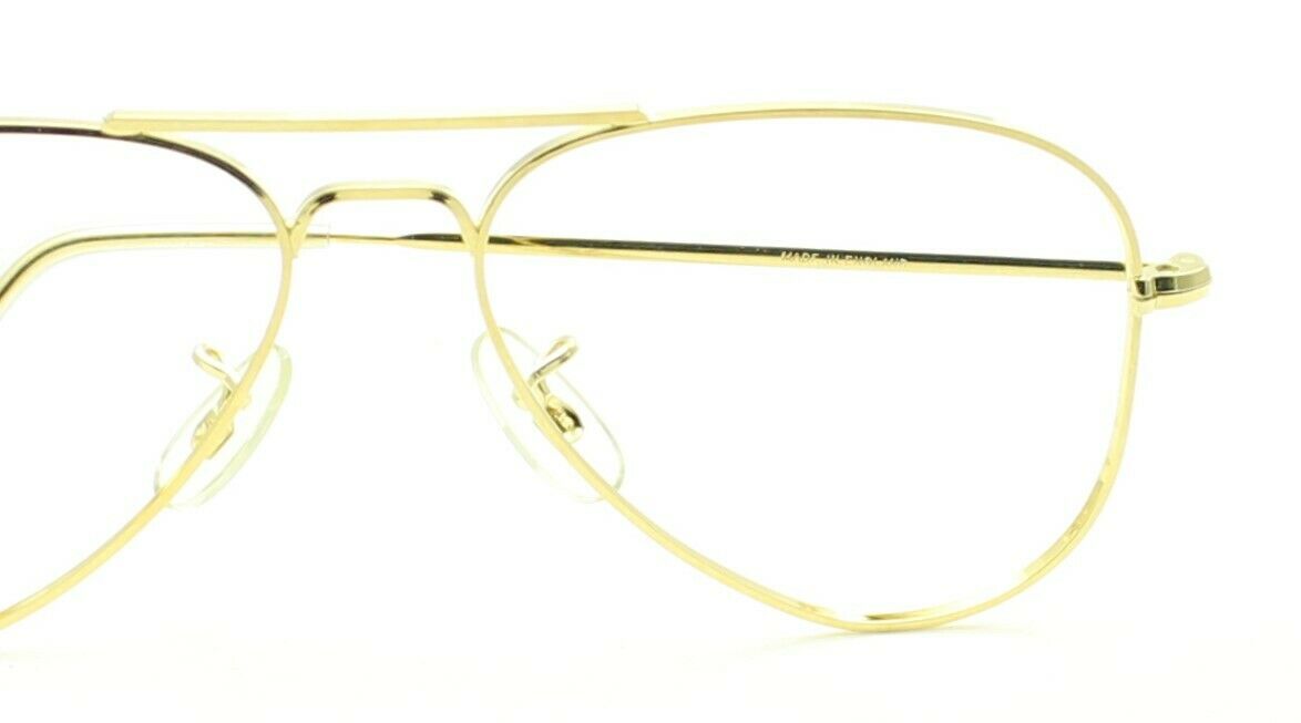 ALGHA (SAVILE ROW) DUBAR 14KT RG Gold 52x14mm Eyewear FRAMES RX Optical - NOS