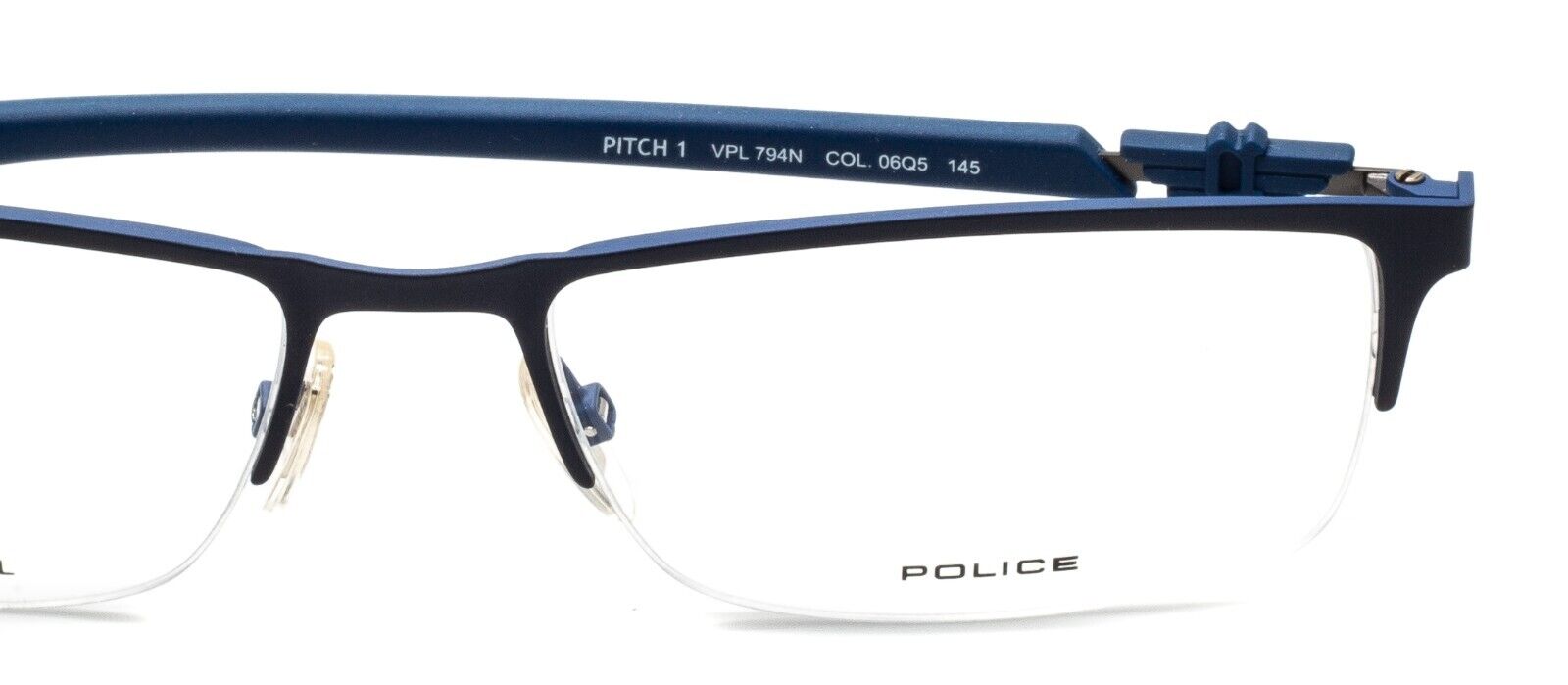 POLICE PITCH 1 VPL 794N COL. 06Q5 55mm Eyewear RX Optical Eyeglasses Glasses New