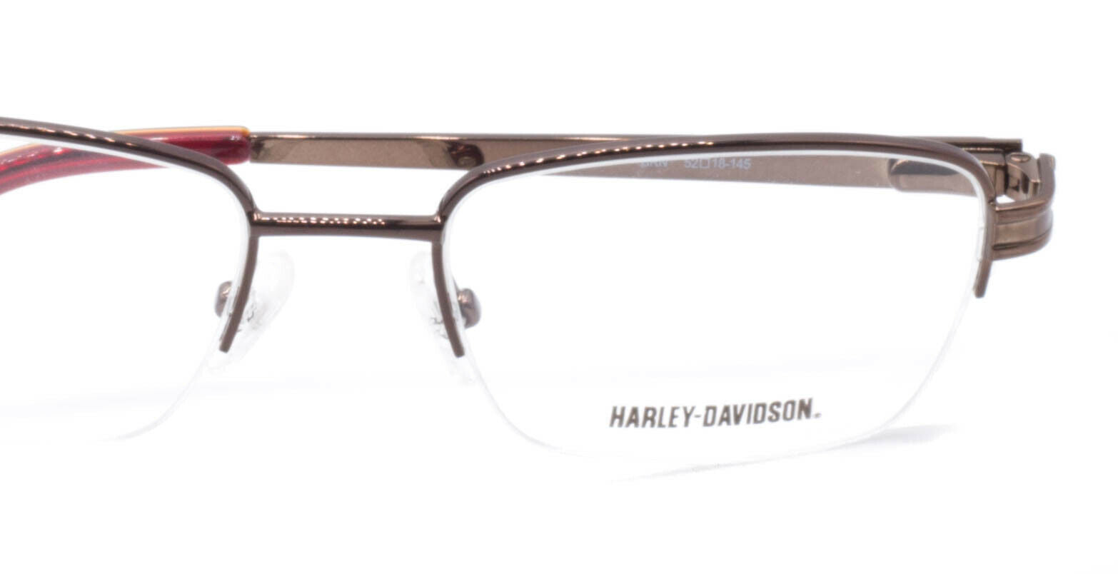 HARLEY-DAVIDSON HD704 BRN 52mm Eyewear FRAMES RX Optical Eyeglasses Glasses New