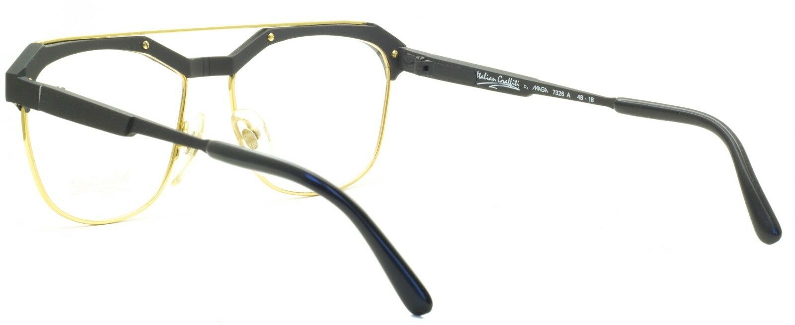 MAGA 7326 A Italian Graffiti Vintage RX Optical Frames Eyeglasses Italy - NOS