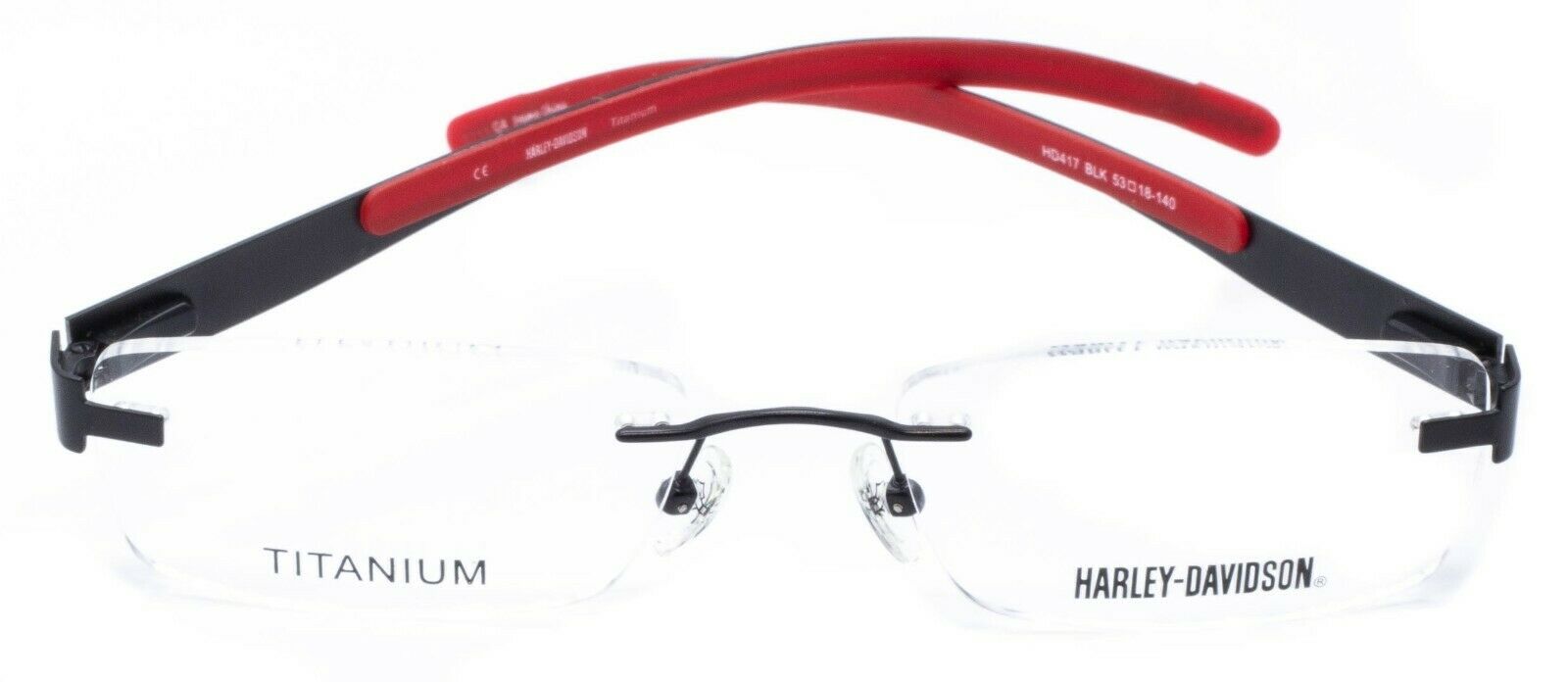 HARLEY-DAVIDSON HD 417 BLK 53mm Eyewear FRAMES RX Optical Eyeglasses Glasses