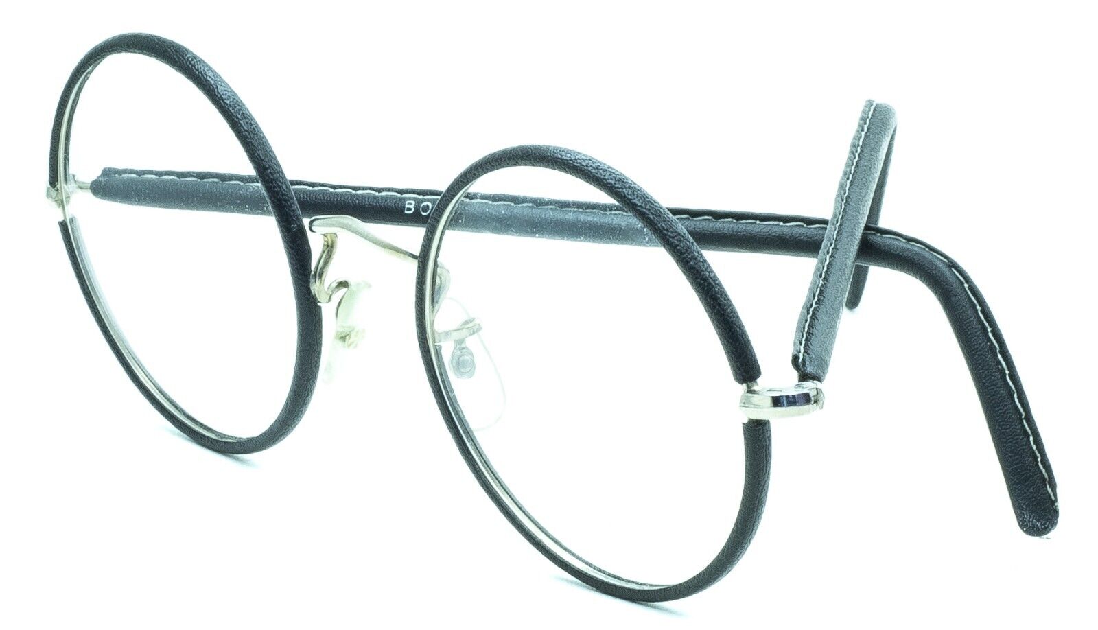 B.O.I.C.LONDON LINE (SAVILE ROW Round 49x22mm Rhodium Black RX Optical Glasses