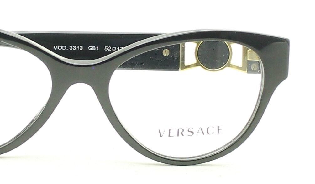 VERSACE 3313 GB1 52mm Eyewear FRAMES NEW Glasses RX Optical Eyeglasses New Italy