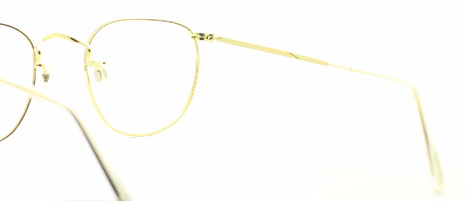 B.O.I.C. (SAVILE ROW) ENGLAND Gold 46x20mm PANTO Quadra RX Optical EyeglassesNOS