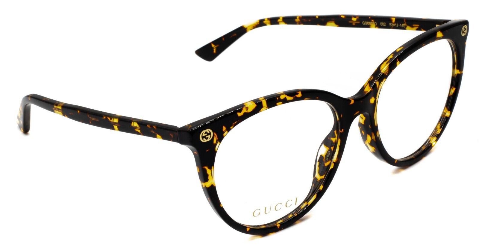 GUCCI GG0093O 002 53mm Eyewear Glasses RX Optical Eyeglasses New BNIB - Italy