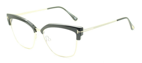 TOM FORD TF 5690-B 001 55mm Glasses Eyewear with Clip On Sunglasses BNIB - Italy
