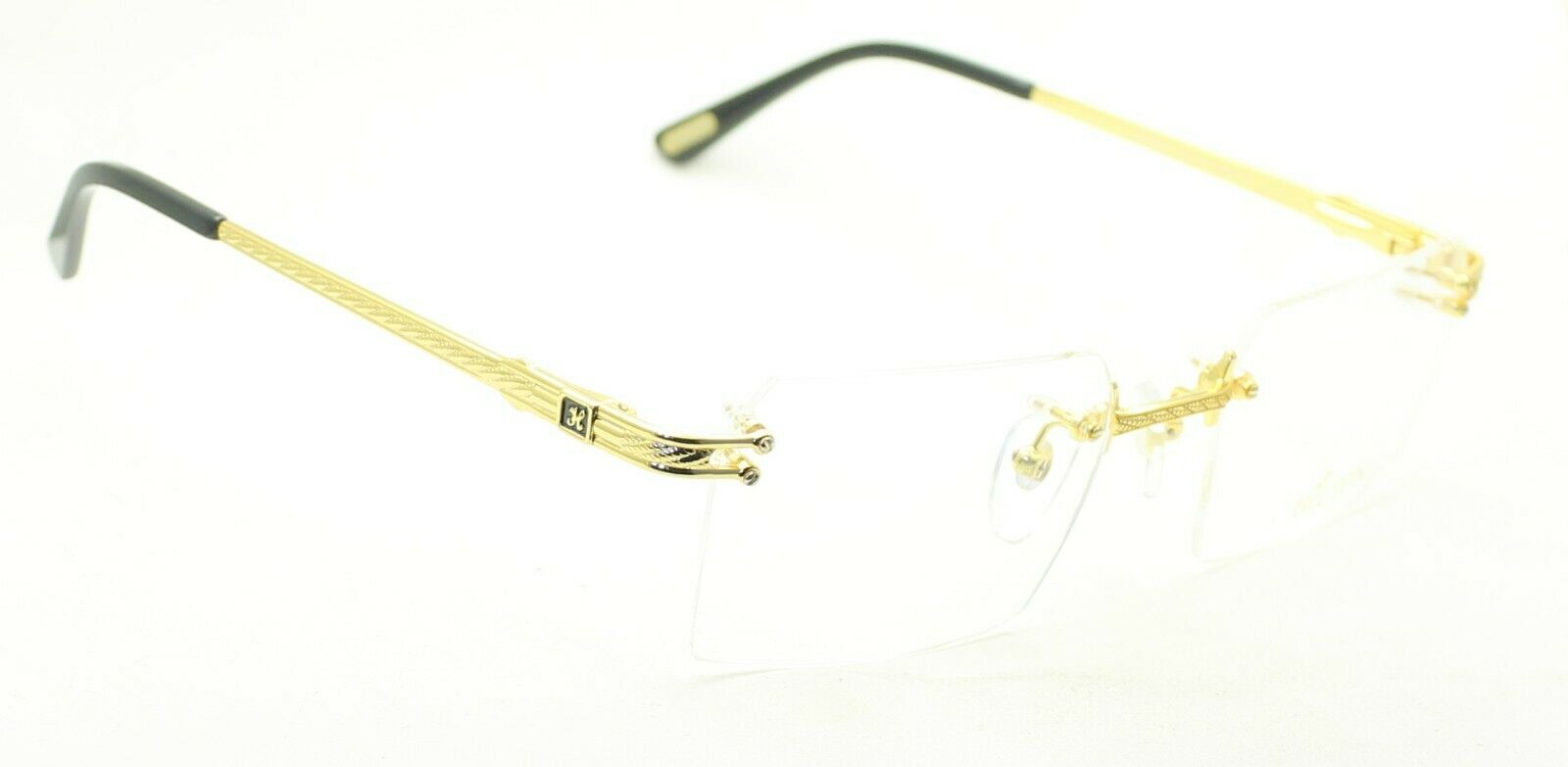 Hilton Eyewear Vintage Monaco 305R 2 24KT 56x19mm FRAMES RX Optical Glasses NOS