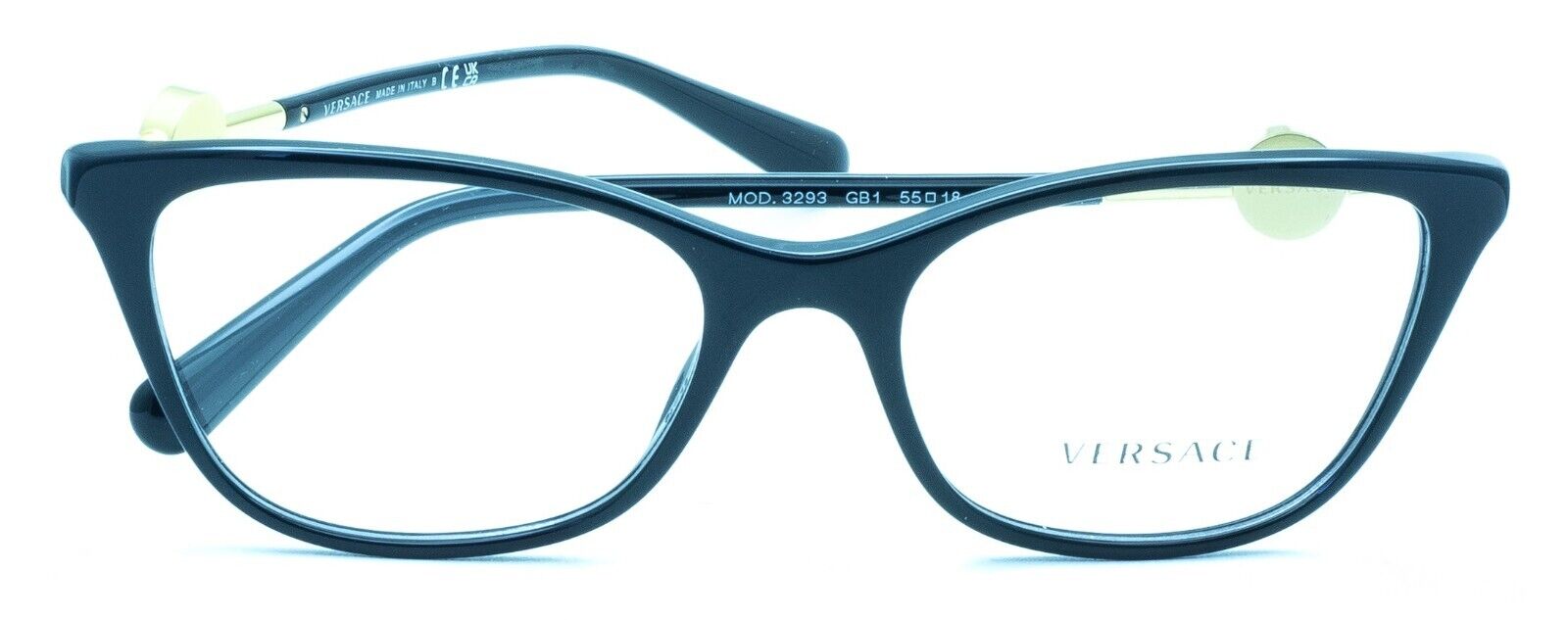 VERSACE 3293 GB1 55mm Eyewear FRAMES NEW Glasses RX Optical Eyeglasses New Italy