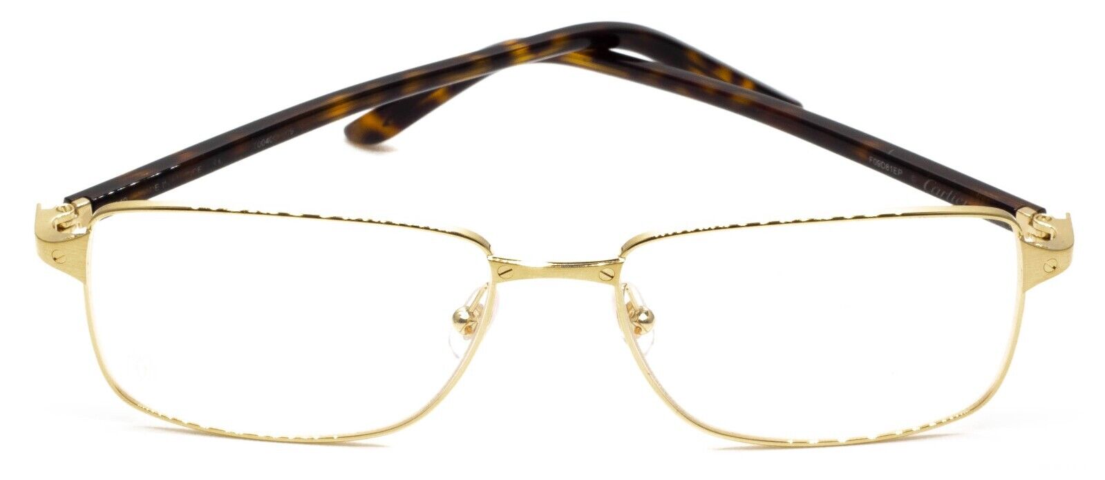 CARTIER CT0040O 009 55mm Gold Eyewear FRAMES RX Optical France Glasses  New BNIB