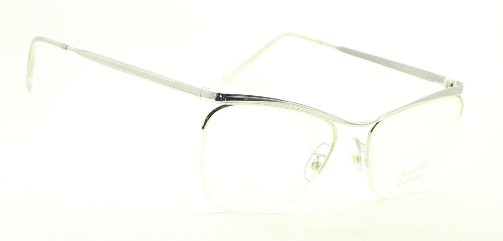 SAVILE ROW Dominor Supra Rhodium 52x20mm FRAMES RX Optical Glasses Eyewear - NOS