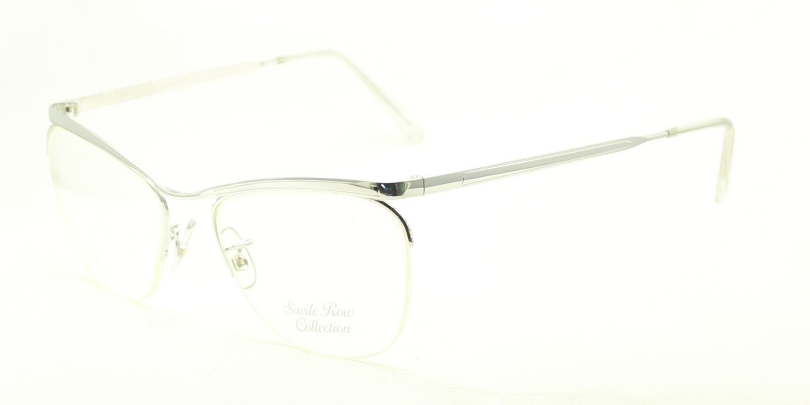 SAVILE ROW Dominor Supra Rhodium 52x20mm FRAMES RX Optical Glasses Eyewear - NOS